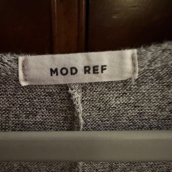 Mod Ref grey knit crew neck with 2 black pockets and batwing sleeves S - Picture 9 of 12